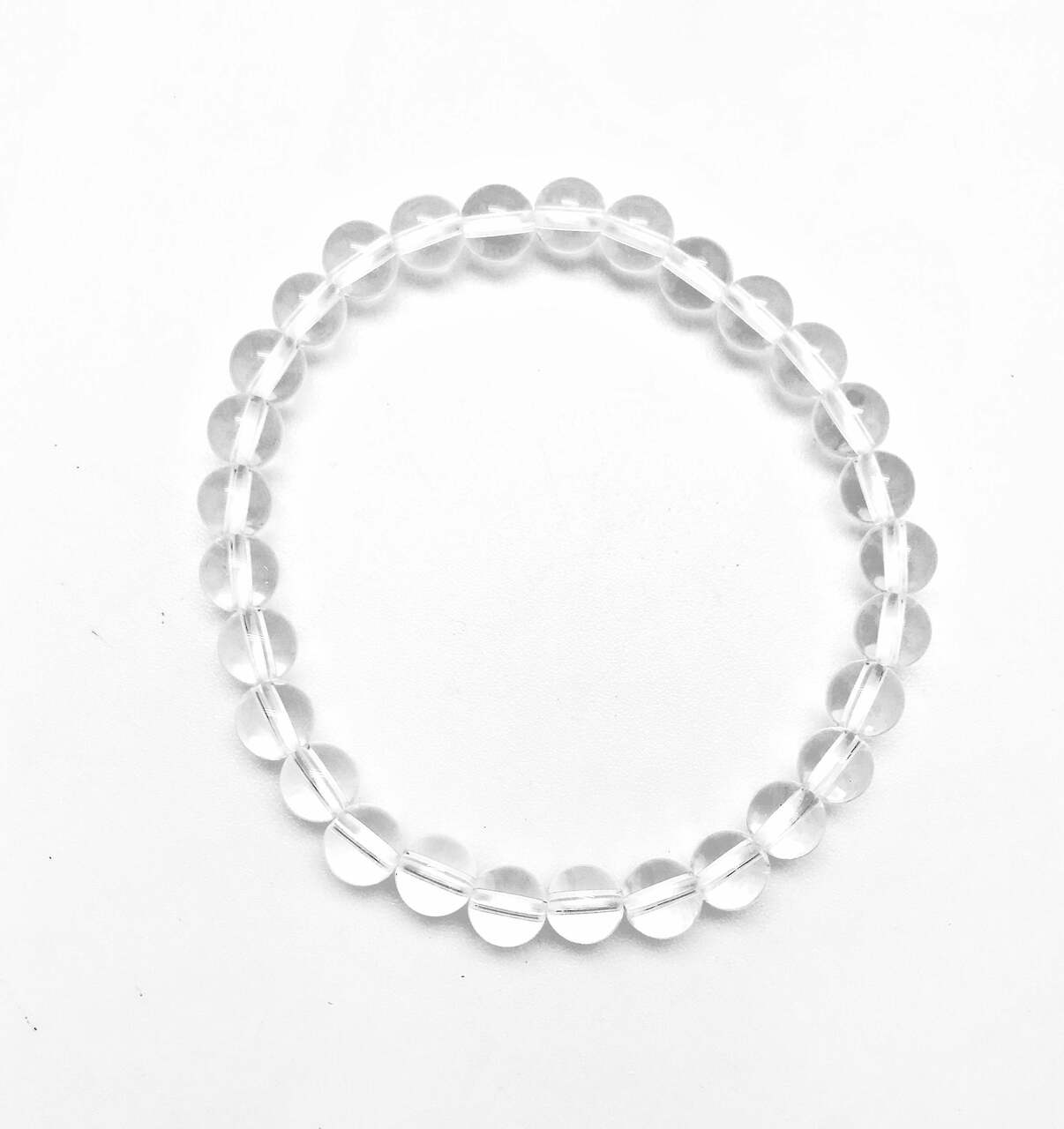 Rose Quartz Elastic Bracelet - 6mm & 8mm Beads