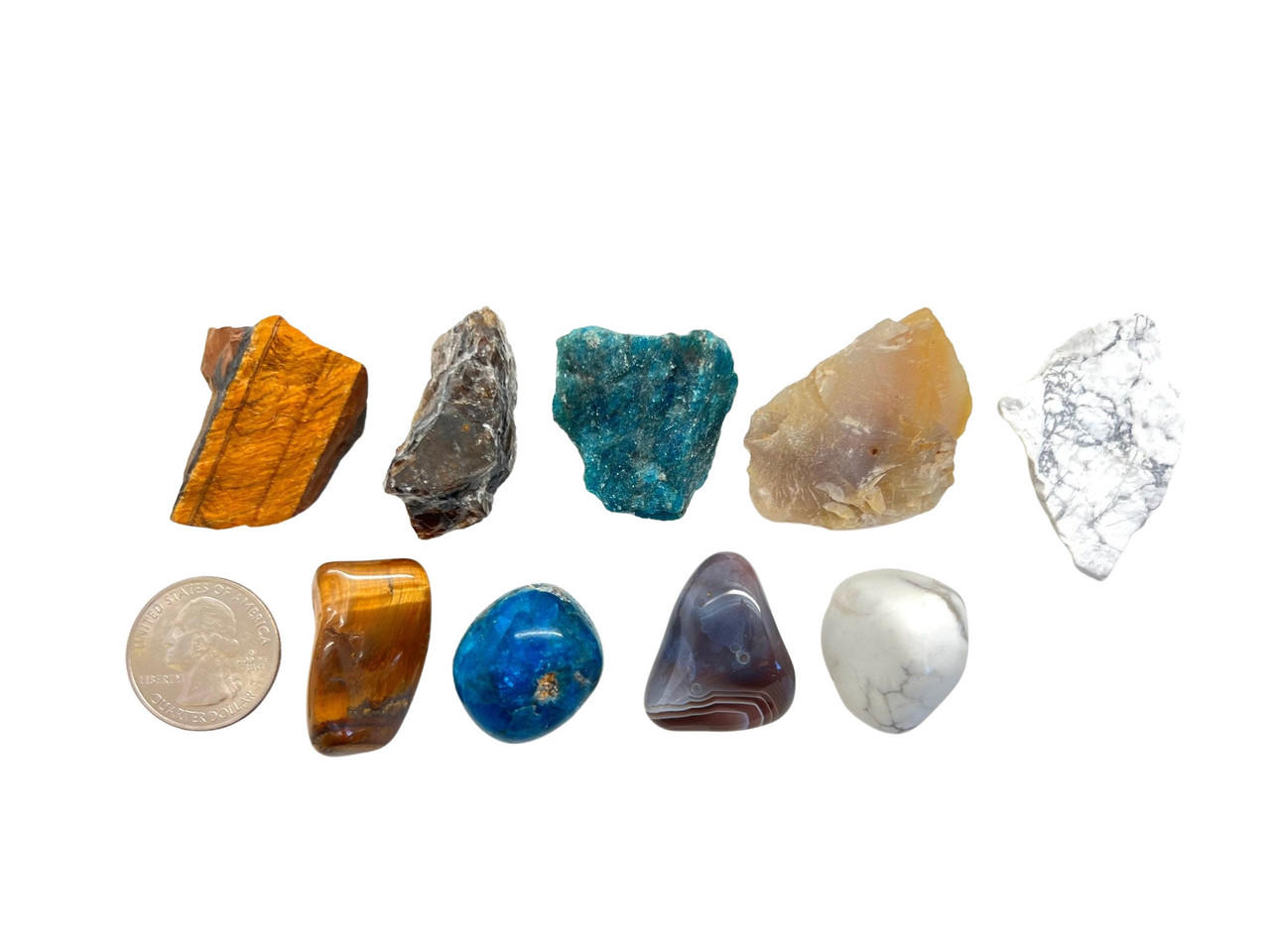 Raw Gemini Crystal Set (zodiac) New Moon Beginnings