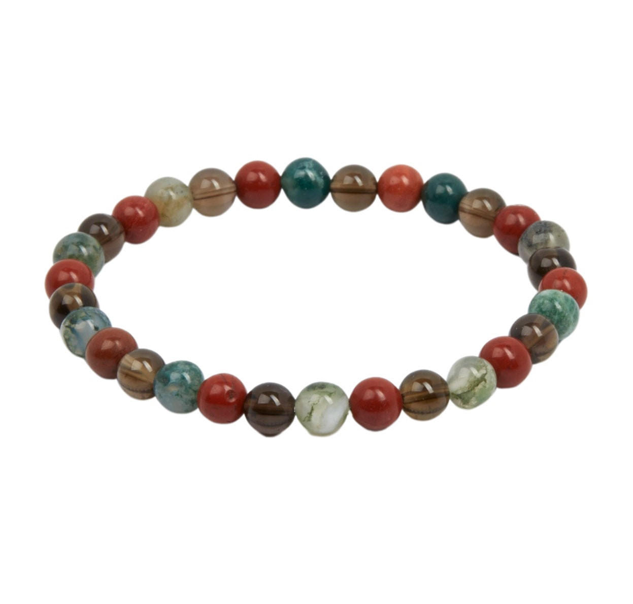 Root Chakra Elastic Bracelet - Earth Energy - 6mm Beads