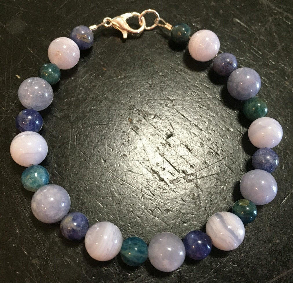 Throat Chakra Clasp Bracelet | New Moon Beginnings