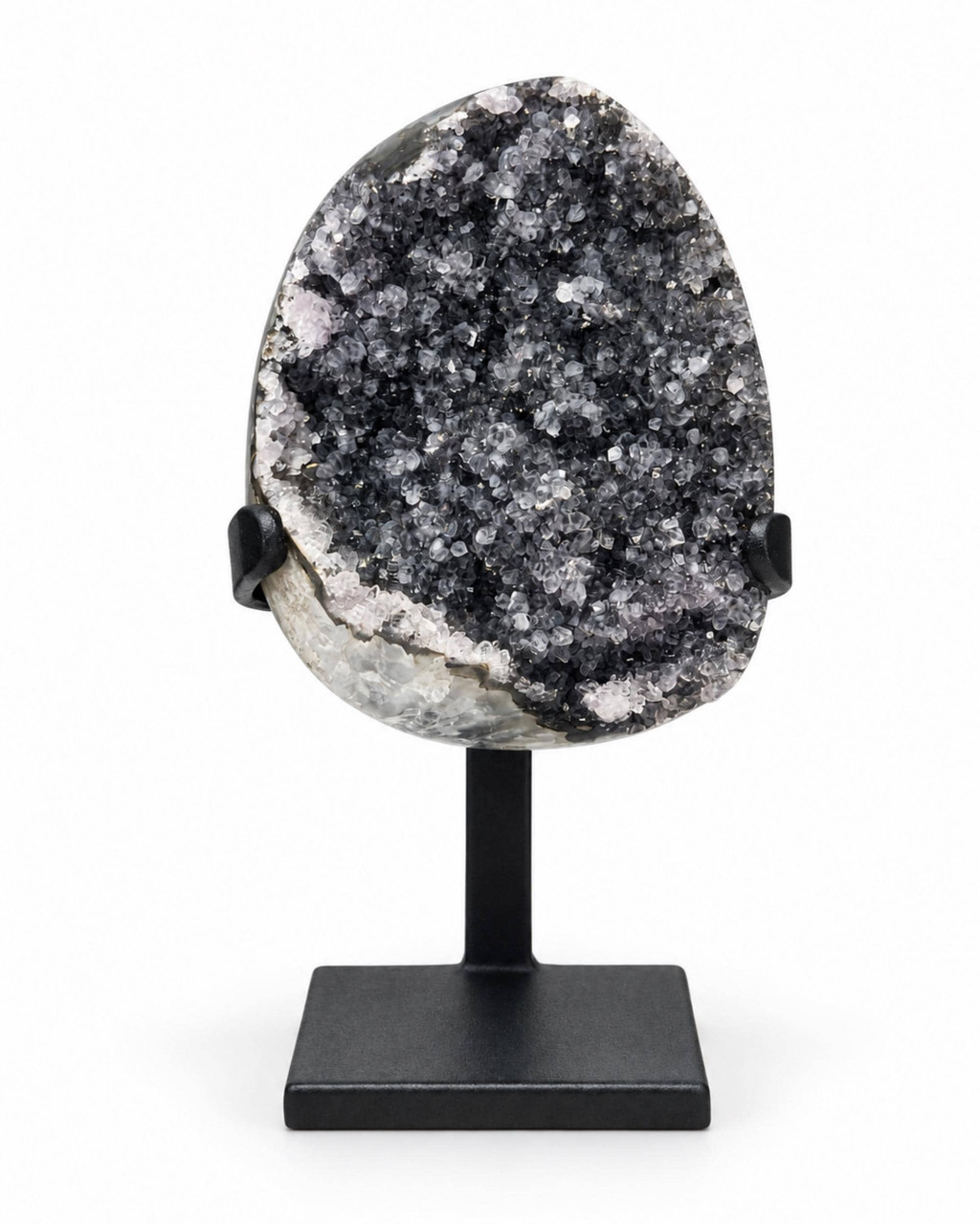 Uruguayan Black Amethyst Cluster on Stand No.116