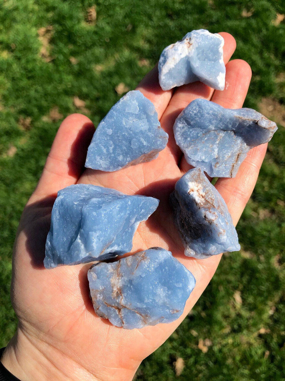 Raw Angelite Stone