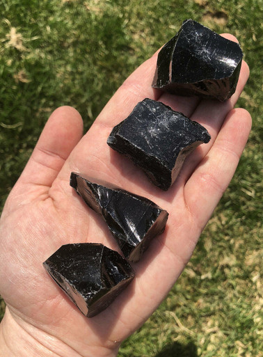 Raw Black Obsidian Stone