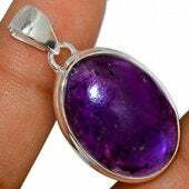 Sterling Silver Bezel Charm Pendant-Natural Amethyst-Tiny Oval Shape 1 pc Sterling Silver Bezel Charm Pendant-Natural Amethyst-Tiny Oval Shape 1 pc