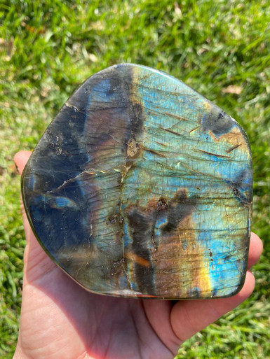 Spectrolite Tumbled Spectrolite Standing Specimen - Polished Stone - 115 | New Moon Beginnings