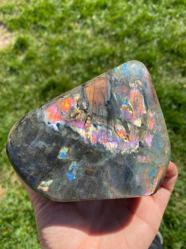 Spectrolite Tumbled Spectrolite Standing Specimen - Polished Stone - 117 | New Moon Beginnings