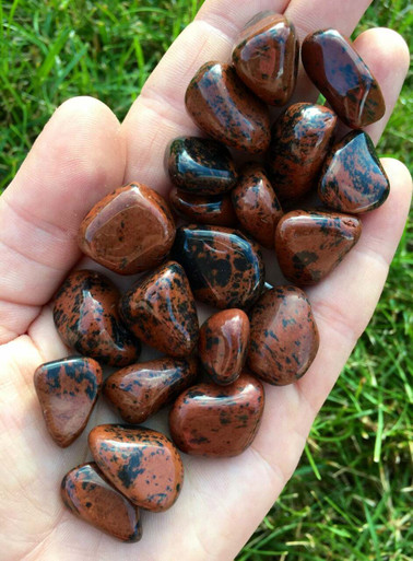 Tumbled Mahogany Obsidian - Mahogany Obsidian Tumbled Stone | New 