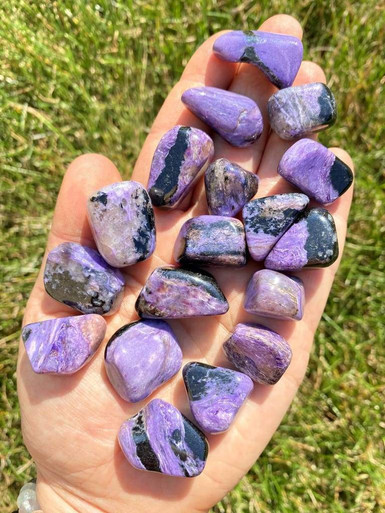 Charoite Tumbled Stone - Grade A