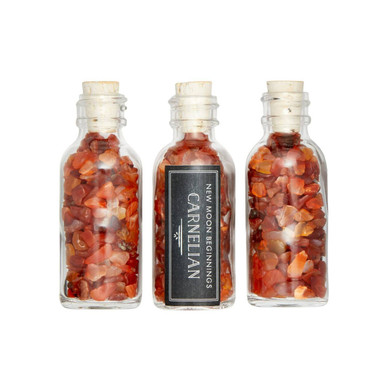 Carnelian Crystal Chips Bottle