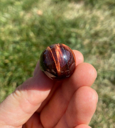 Red Tigers Eye Sphere (small) - Polished Stone