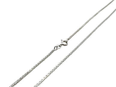 送税込【King Ice】1mm STERLING SILVER BOX CHAIN(2色)☆国内発 1mm Box Chain | Hip Hop Jewelry | King Ice