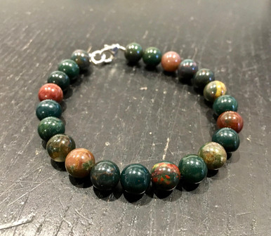 Amazon.com: African Bloodstone Bracelet for Women Men's Gifts - Protection  Healing Crystal Bracelet - 8mm Gemstone Beaded Adjustable Bracelet Pulseras  Para Hombres Mujer Stocking Stuffers : Handmade Products