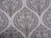 Belle Maison Arabella Linen Upholstery Drapery Fabric Smoke Gray Floral MM35