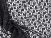 Embroidered Stretch Lace Apparel Fabric Sheer Small Floral Black EE307