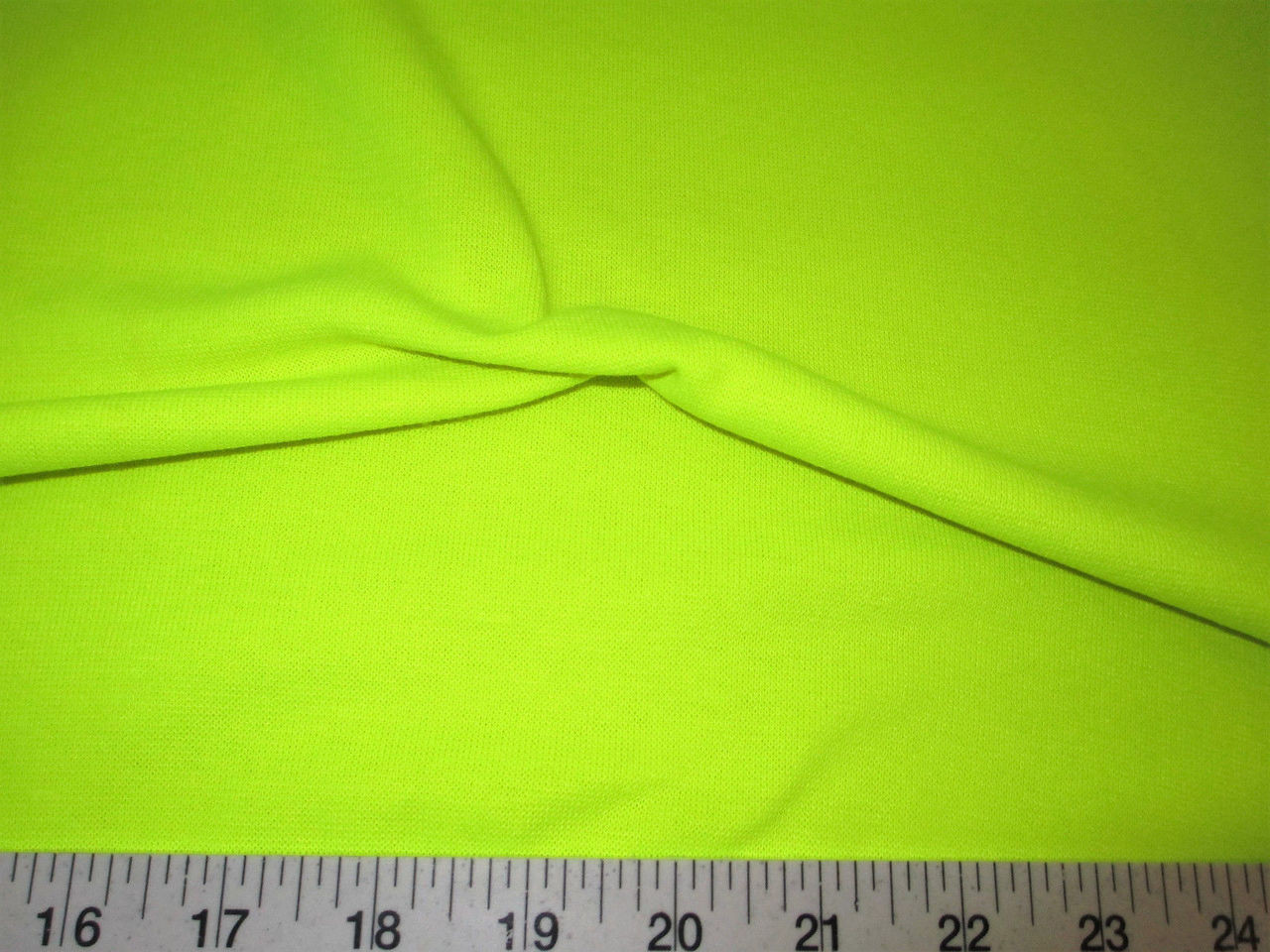  Cotton Jersey Lycra Spandex Knit Stretch Fabric 58/60 Wide (1  Yard, Neon Yellow)