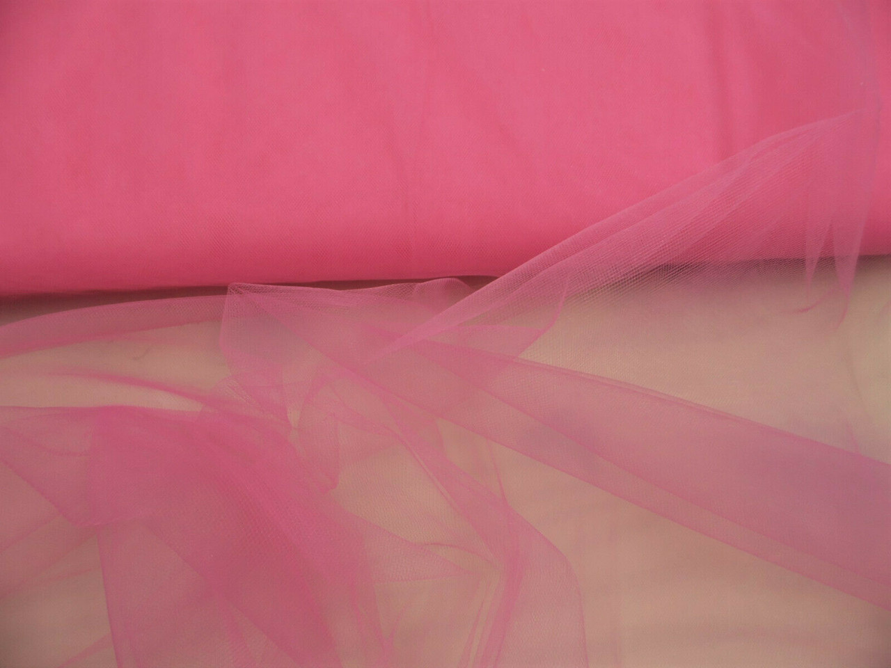 Nylon Tulle Sheer Fabric Pink 54 inch wide DD316