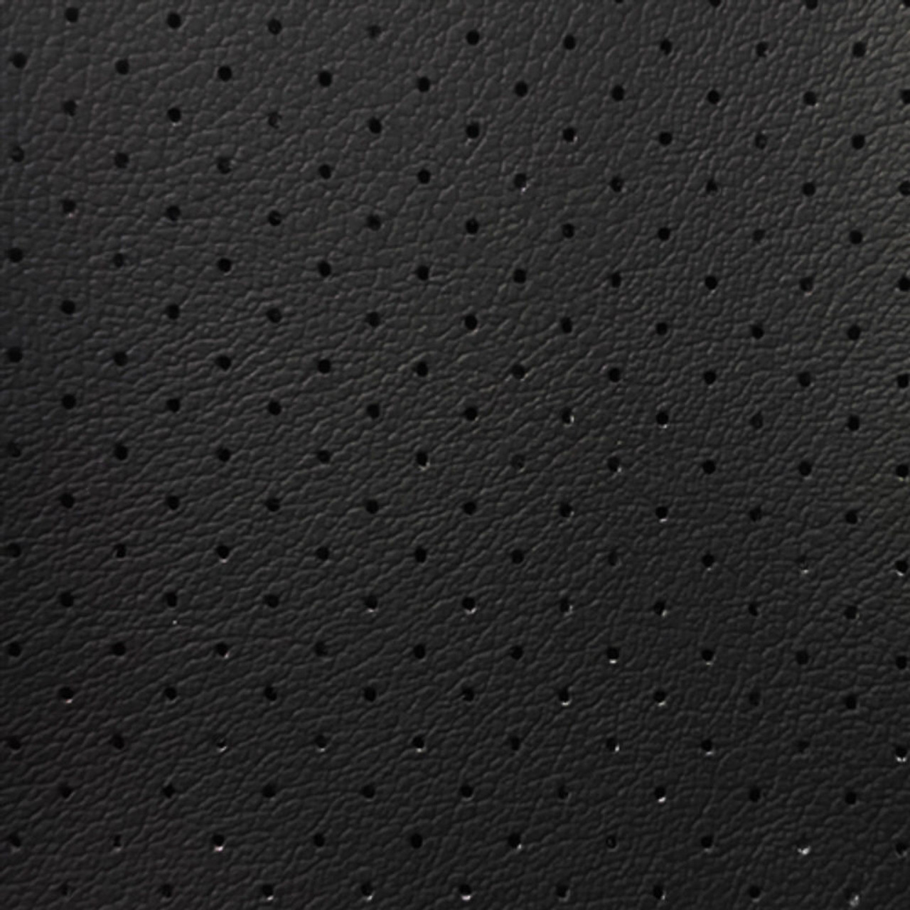 Black Perforated Faux Leather Fabric For Upholstery, Cushions