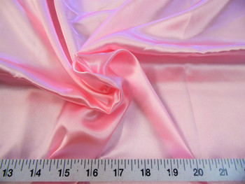 Discount Fabric Charmeuse Silky Bridal Satin Apparel Pink 04CS