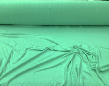 96% Viscose Bamboo 4% Spandex Fabric 4 way Stretch Mint Green B214