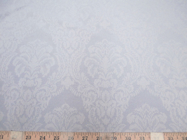 Discount Fabric 75 inches wide Drapery Jacquard Damask Floral Dove Gray 48DR