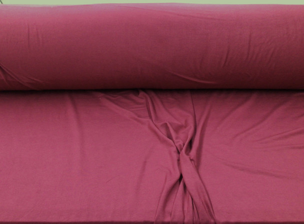96% Viscose Bamboo 4% Spandex Fabric 4 way Stretch Burgundy B424