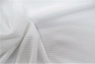 Bullet Textured Liverpool Fabric 4 way Stretch White 10S