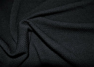 Bullet Textured Liverpool Fabric 4 way Stretch Black 11S