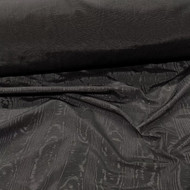 Discount Fabric Moire` Bengaline Faille Black QQ39