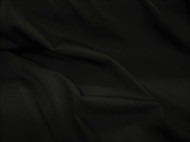 Discount Fabric Polyester Spandex 4 way stretch Black Matt Finish 400LY