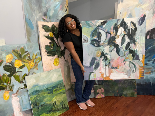 "With an Angel's Face" – Abstract Botanical Canvas Print by Award-Winning Artist Shakia Harris

Enhance your space with "With an Angel's Face," a stunning abstract botanical canvas print inspired by nature’s grace and mystery. This high-quality reproduction of Shakia Harris's original oil painting is available in five versatile sizes (5x5, 8x8, 12x12, 18x18, and 24x24 inches) to suit any room, from cozy nooks to spacious galleries.

Shakia Harris, an award-winning artist based in Louisville, KY, masterfully blends abstract forms with organic elements to evoke a sense of calm and wonder. Each piece invites viewers to connect with nature through a unique artistic lens.

Choose your preferred size and enjoy nationwide shipping, delivered directly from the studio of a celebrated contemporary artist. Elevate your home or office décor with this one-of-a-kind artwork.

Available Sizes:

5x5 inches
8x8 inches
12x12 inches
18x18 inches
24x24 inches
Nationwide Shipping from Louisville, KY