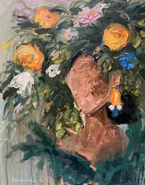 Where This Flower Blooms is an original textured floral oil painting by Kentucky artist Shakia Harris, created with expressive brushwork and layers of rich oil paint to capture the beauty, movement, and quiet emotion found in nature. This contemporary floral artwork combines impressionistic style with dimensional texture, making it a striking addition to a living room, bedroom, entryway, office, or curated gallery wall. Inspired by the feeling of watching something beautiful unfold, Where This Flower Blooms brings an organic, sophisticated touch to modern interiors. Collect the original oil painting or choose a limited-edition canvas print to enjoy this floral artwork in your own space. Shop original Kentucky art, contemporary floral paintings, textured artwork, and collectible canvas prints by Shakia Harris.