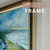 16x20 canvas frame open back frame for original artwork on canvas white & gold crackle gold leaf embossed elegant frame
