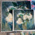 white flower hydrangea flower canvas print 5x5, 8x8, 10x10, 12x12, 24x24, framed print, kentucky artist shakia harris