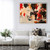 Cinnamon Geometric Abstract Canvas Print