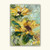 sunflower artwork, oil painting, textured abstract flowers