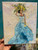 Dancin' in the mirror, texured bridal abstract portrait oil painting 8x10