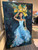 Dancing in the mirror #2 - 30x48 textured portrait oil painting