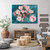 moody floral painting, large floral oil painting, expressive flower artwork, blue green floral painting, romantic abstract florals, textured oil painting, contemporary impressionist painting, oversized peony artwork, modern cottage artwork, painterly floral canvas, luxury floral wall art, teal and blush artwork, gallery wrapped floral painting, statement floral painting, modern romantic interiors, organic modern wall art, abstract roses painting, feminine moody artwork, collected home aesthetic, fine art florals, contemporary southern artist, Shakia Harris art, impressionist floral painting, designer wall art, heirloom-quality original art