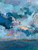 Just How Long Is Forever is a richly textured seascape that invites reflection on time, depth, and emotion. Painted in oil on a 24x24 inch canvas, this piece features a sweeping sky composed of layered blues and purples, accented with hints of warm orange that suggest the last light of day—or the first spark of something unseen.

Pale blue drips fall from the clouds like quiet tears or early rain, softening the sky’s heavy texture. Below, the ocean is rendered in a lush deep blue-green that borders on emerald, creating a stark and striking contrast with the expressive sky above. The horizon feels both distant and deeply personal, as if echoing a question too large to answer.

The edges are fully painted solid white although you can upgrade to have the canvas image wrapped around the edge. The surface—built with palette knives and purposeful layering—adds a tactile quality that shifts with changing light.