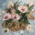 This 4 x 4 foot original floral oil painting by Black Kentucky artist Shakia Harris features an expressive bouquet of soft blush pink roses, warm taupe and cream flowers, deep green foliage, and delicate blue-gray tones. Bold, gestural brushwork and richly layered oil paint create a contemporary impressionistic floral composition filled with movement, texture, and depth. The large square format makes this original flower painting a striking statement piece for a living room, bedroom, dining room, entryway, office, or hospitality space. Its romantic palette of dusty pink, sage green, cream, warm brown, and soft blue complements neutral, organic modern, traditional, and contemporary interiors. This large original floral artwork is ideal for collectors looking for expressive contemporary flower paintings, impressionistic oil paintings, oversized floral artwork, and original paintings by Black artists. The artwork is available as a 4 x 4 foot one-of-a-kind original oil painting, with canvas print options available in multiple sizes for collectors who want to enjoy the image at a different scale. Free shipping from Kentucky is included, making it easy to bring a statement piece by a Black female artist and Kentucky artist into your home or collection.