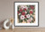 Textured impressionist rose canvas print with deep red and soft white blooms, loose painterly strokes, and dripping paint details, creating a romantic floral wall art piece for modern, traditional, or eclectic interiors.