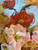 Maybe we can sleep in 36x36 gallery wrapped abstract oil painting Icelandic poppies