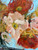 Maybe we can sleep in 36x36 gallery wrapped abstract oil painting Icelandic poppies