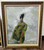 Original textured oil painting of an elegant woman in a flowing green dress, created with expressive palette knife techniques by Kentucky artist Shakia Harris. This contemporary impressionist portrait is professionally framed in an ornate antique gold frame and available for collectors in Louisville, Lexington, Shelbyville, and throughout Kentucky.