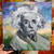 Original textured Albert Einstein oil painting by Kentucky artist Shakia Harris. Perfect for Louisville interior designers seeking unique contemporary artwork.