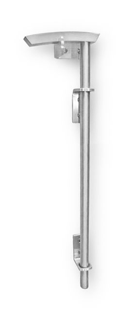 Brushed Stainless Steel Gate Stop "L" Shape 360 Yardware