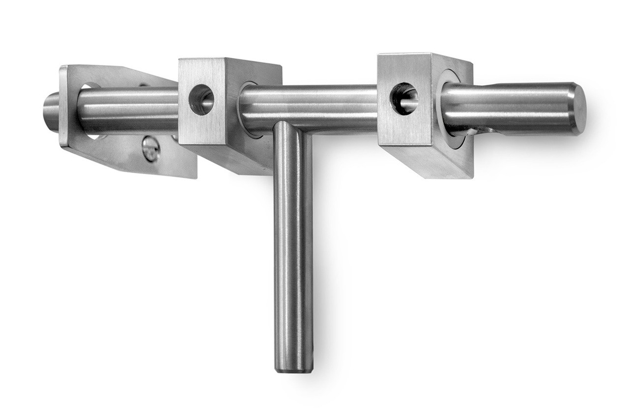 Marine Grade Stainless Steel Modern Lockable Slide Bolt for In & Out  Swinging Gates