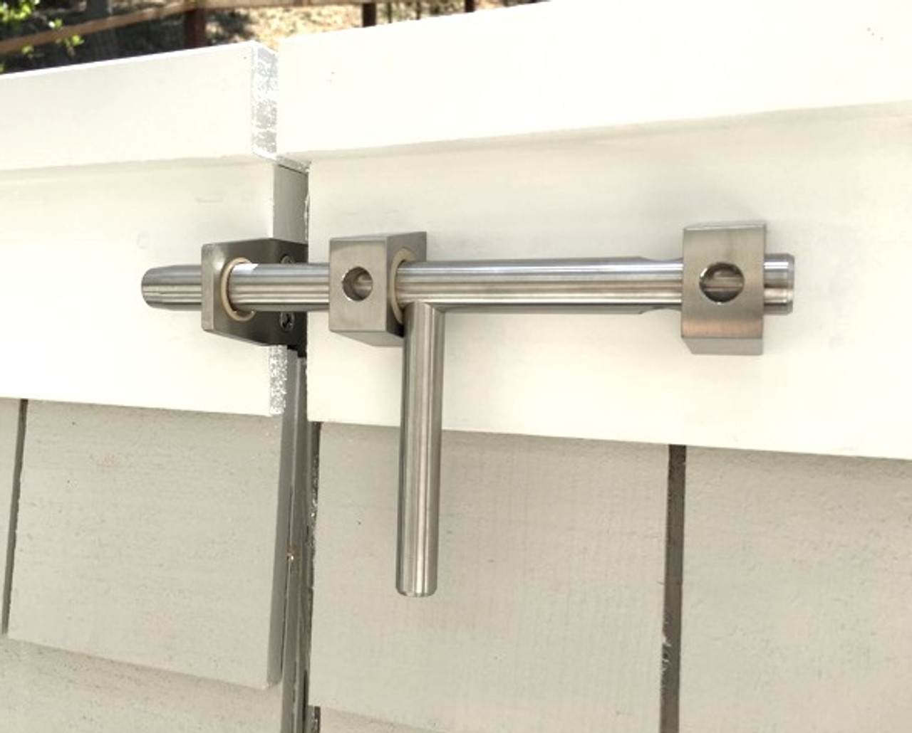 Marine Grade Stainless Steel Contemporary Style Lockable Slide Bolt