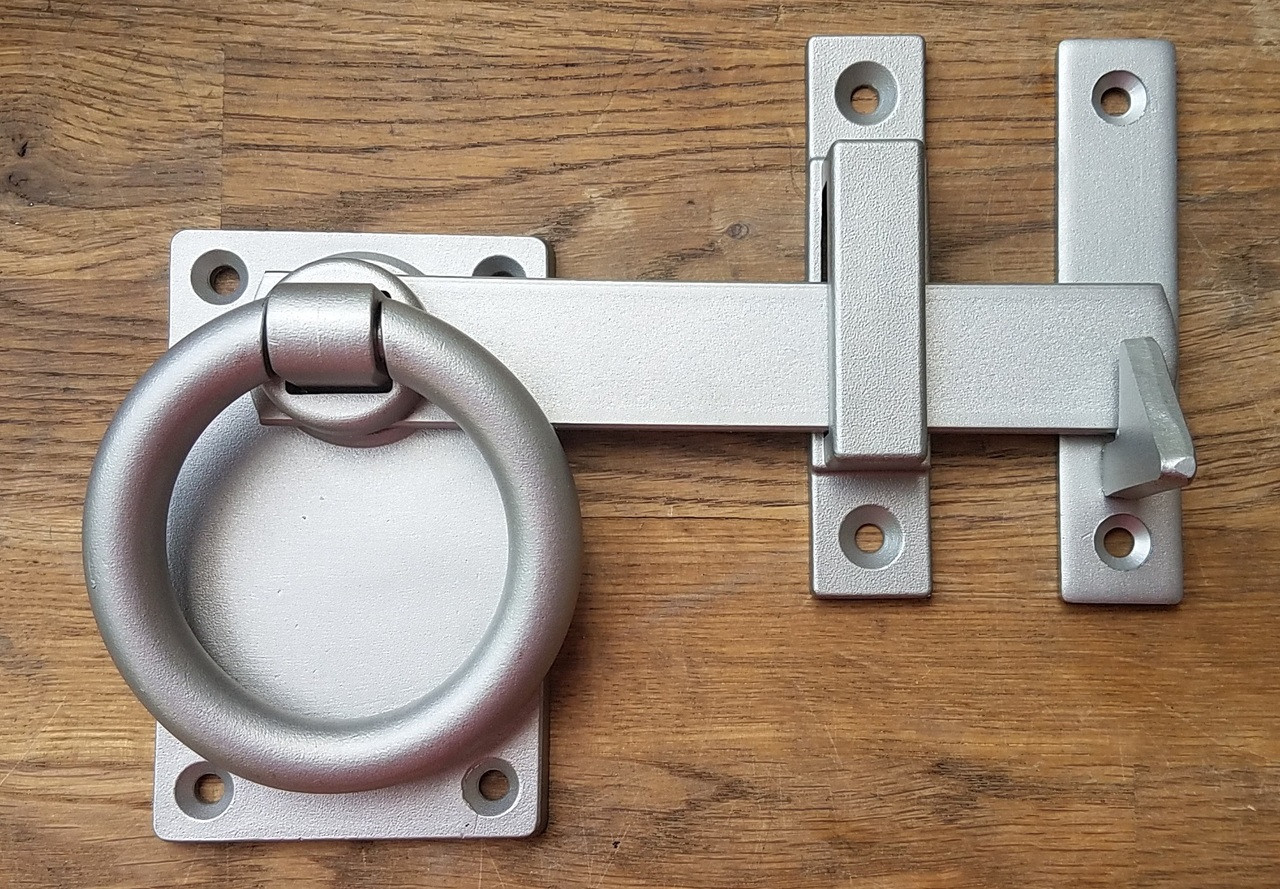 Contemporary Marine Grade 316 Stainless Steel Ring Gate Latch
