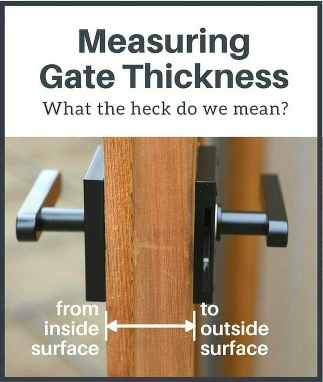 Gate Round Inches Contemporary Ring Gate Latch Set in Satin Black | 360 Yardware